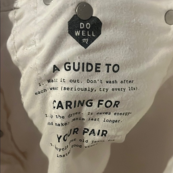 MADEWELL The Perfect Vintage Crop Jeans,white button front jeans women’s size 25 - Picture 11 of 13